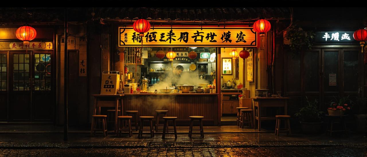 日语短句 - 一碗阳春面横幅